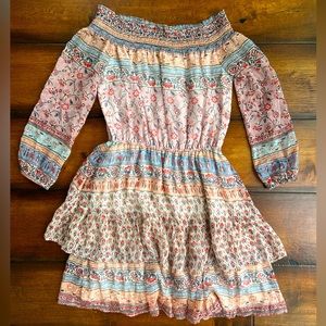 Shoshanna 100% silk boho mini dress. Size 0-2.